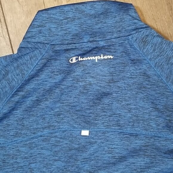 Champion Performance Men's Jacket Size S Turtle Neck Blue Full Zip - Picture 3 of 7